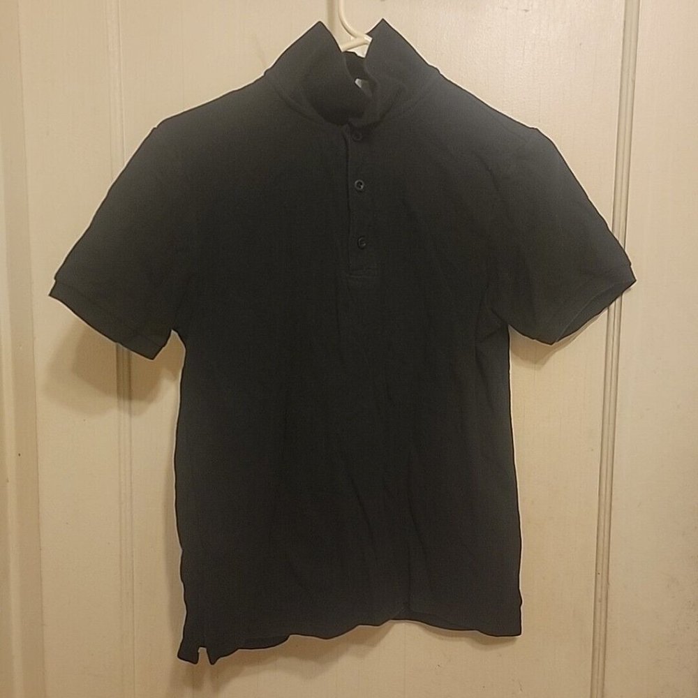 Gildan Premium Cotton Black Polo Womens Size Small